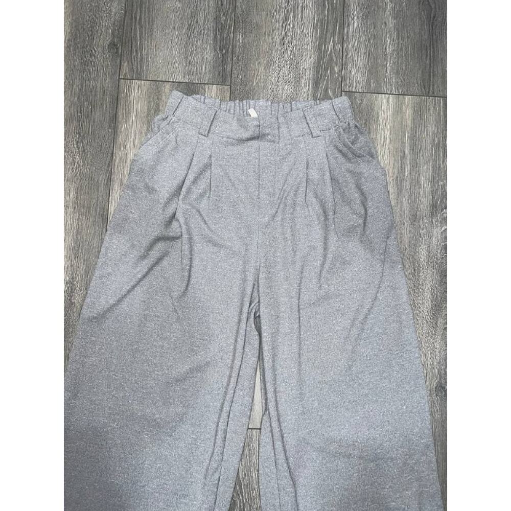 Halara Flex High Waisted Pocket Wide Leg Y2K Work Pants Gray Medium A007089 - Picture 4 of 11